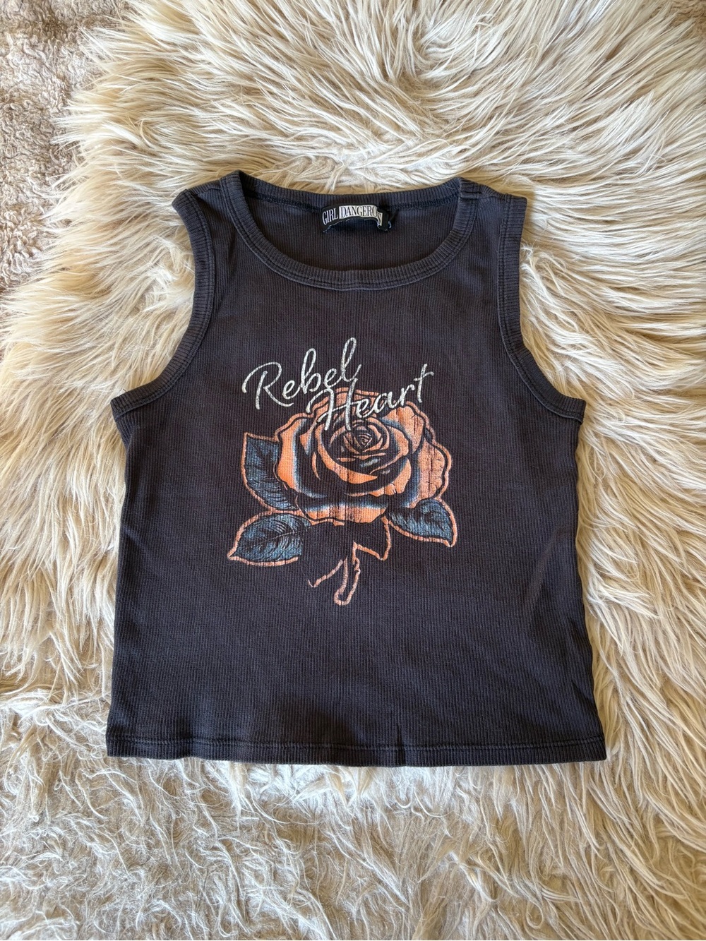 Black Rebel Heart Tank Top